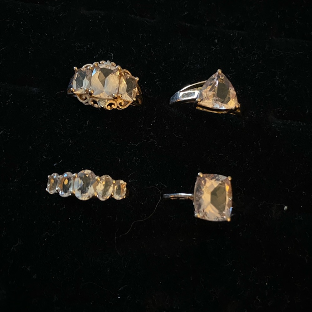 Rose gold ring set